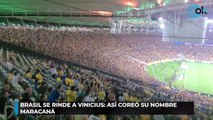 BRASIL SE RINDE A VINICIUS- ASÍ COREÓ SU NOMBRE MARACANÁ