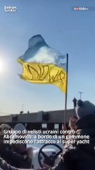 Turchia, velisti ucraini contro  Abramovich: a bordo di un gommone  impediscono l’attracco al super yacht