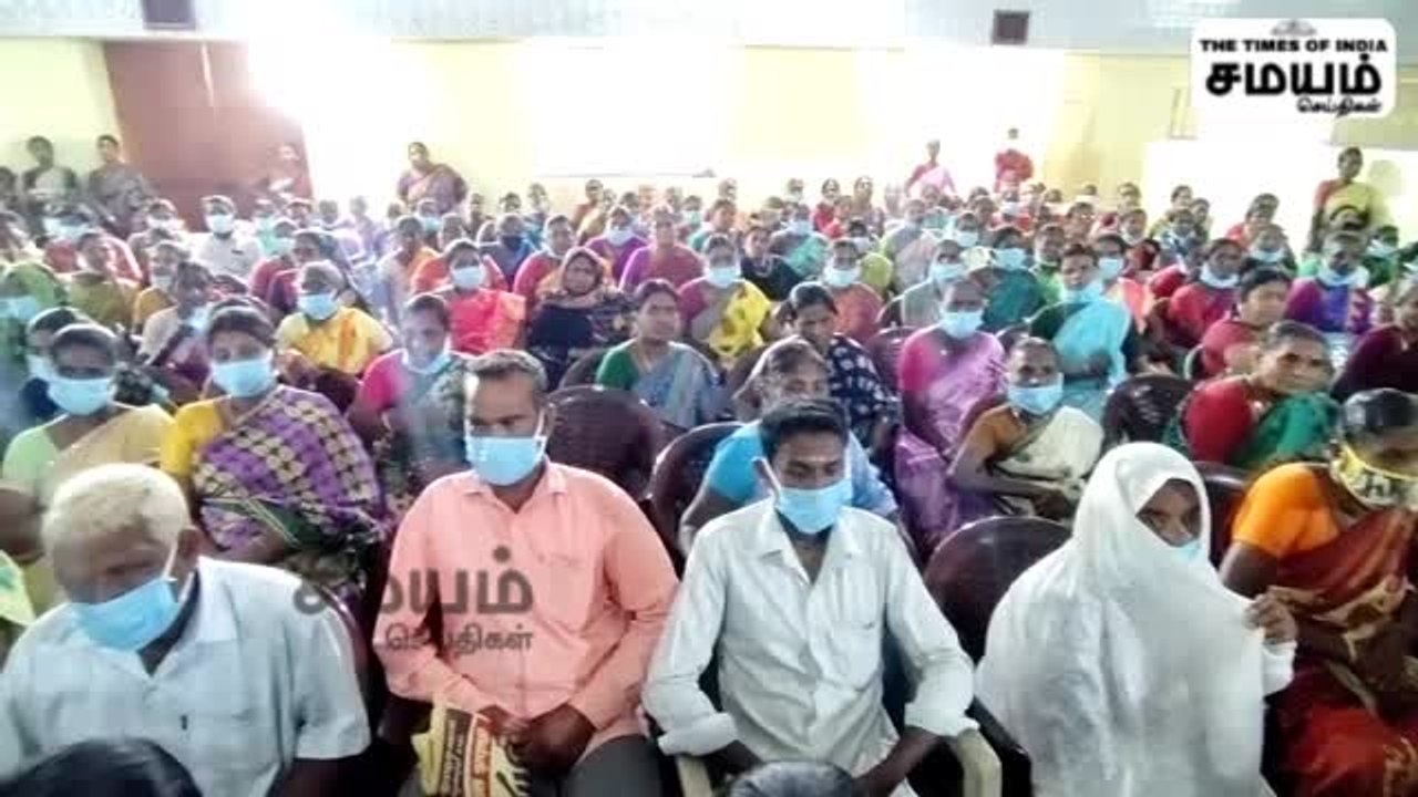 நகர்ப்புற வேலை வாய்ப்பு திட்டத்தை தொடங்கி வைத்த அமைச்சர்!
