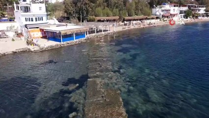 Muğla'da herkes oraya gidiyor: Sular çekilince ortaya çıktı