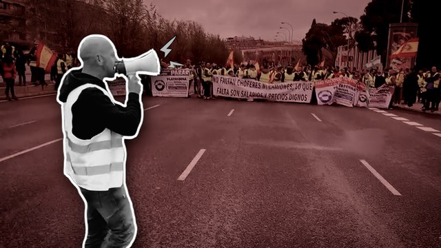 Consignas e insultos contra Sánchez en las protestas de los transportistas: Perro, ven aquí en el Falcon