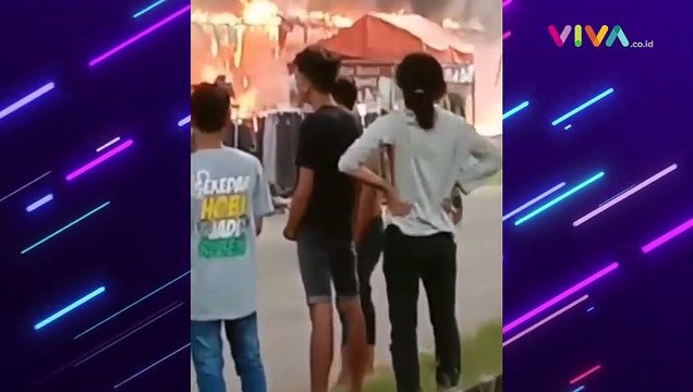 Puluhan Kios di Pasar Tangerang Ludes Terbakar
