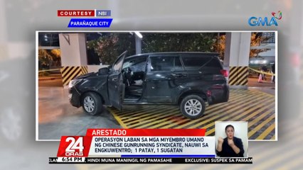 Operasyon laban sa mga miyembro umano ng Chinese gunrunning syndicate, nauwi sa engkuwentro; 1 patay, 1 sugatan | 24 Oras