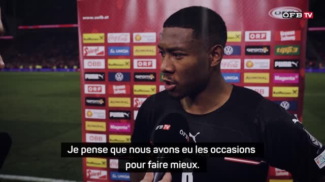 Qualifs CdM 2022 - Alaba après l'élimination de l'Autriche : Ça fait vraiment mal