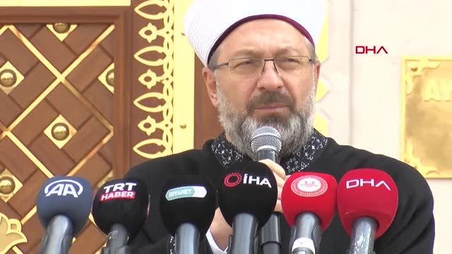 Diyanet İşleri Başkanı Erbaş, Ayşe Hatun Camisi'nin açılışını yaptı