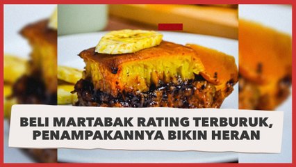 Beli Martabak Manis Rating Terburuk Harga Rp38 Ribuan, Penampakannya Bikin Heran