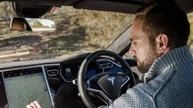 Test drive in a fully electronic luxurious Tesla Model S with autopilot capability