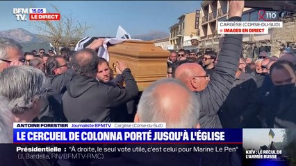 Corse: le cercueil d'Yvan Colonna porté jusqu'à l'église
