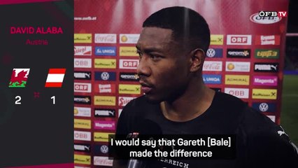 Alaba and Arnautovic hail Bale brilliance for Wales