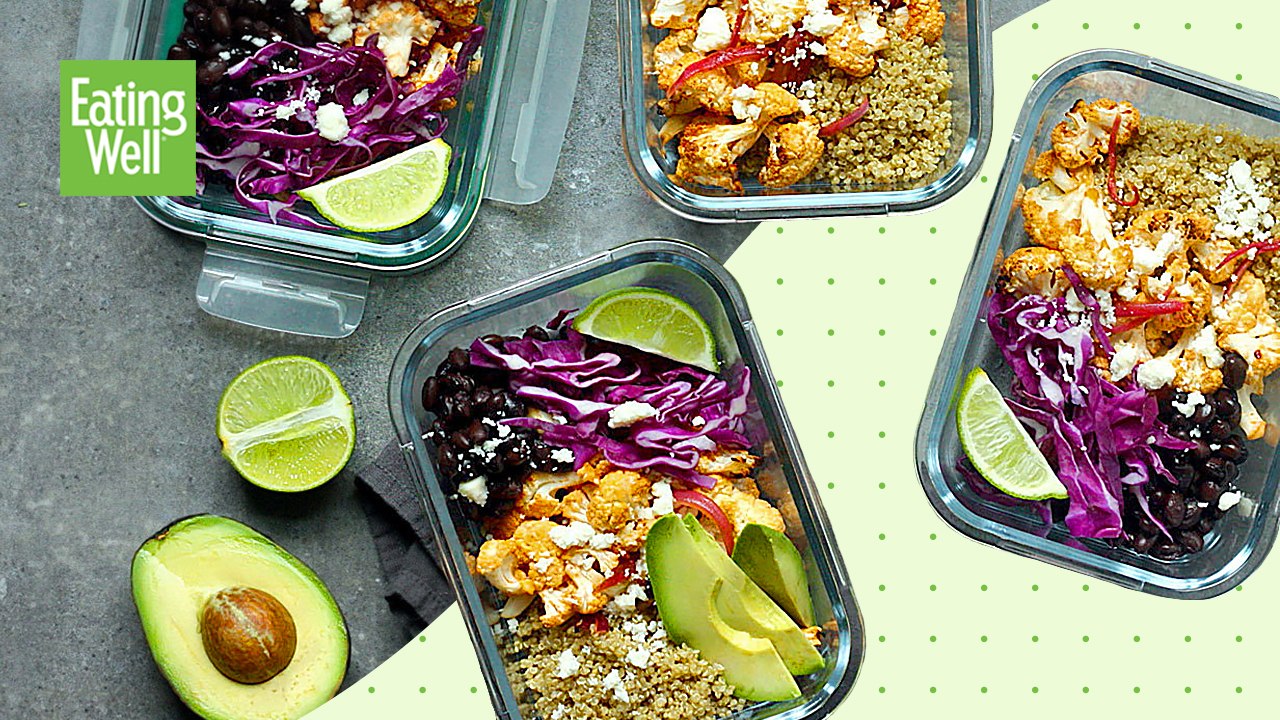 Meal Prep These Chipotle-Lime Cauliflower Taco Bowls for an Easy Work Lunch | Prep School
