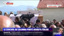 Dans le silence, de nombreux Corses accompagnent le cercueil d'Yvan Colonna jusqu'à l'église