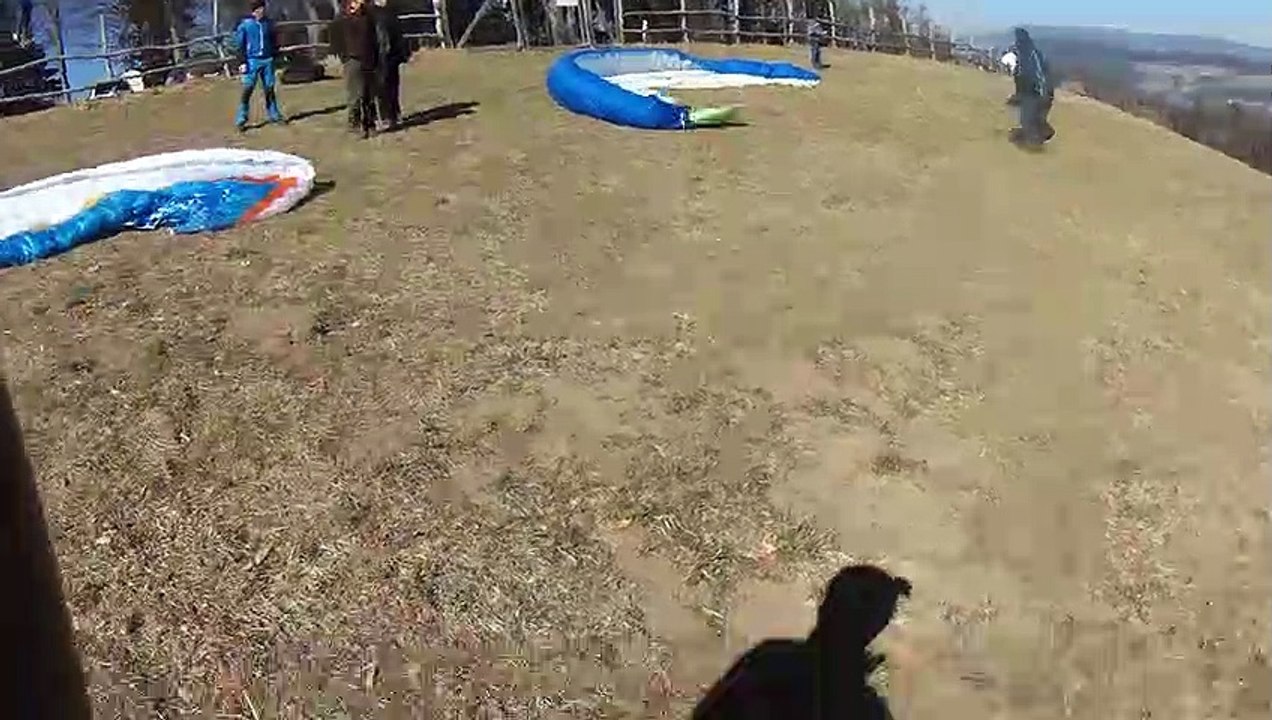 Dust Devil Catches Paraglider