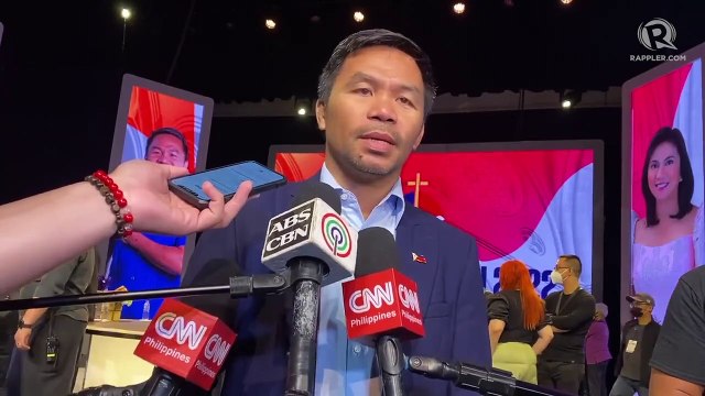 Pacquiao says he will keep at campaign strategy despite trailing in polls