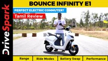 Bounce Infinity E1 Tamil Review | Range, Ride Modes, Battery Swap Explained, Performance & Features