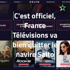 C'est officiel, France Télévisions va bien quitter le navire Salto