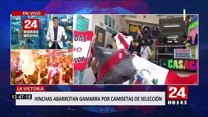 ¡Locura por la selección!: venta de camisetas se elevan en emporio de Gamarra