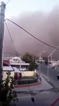 Une tempête de sable recouvre cette ville en Argentine