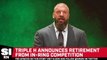 Triple H Announces Retirement from In-Ring Competition on 'First Take'
