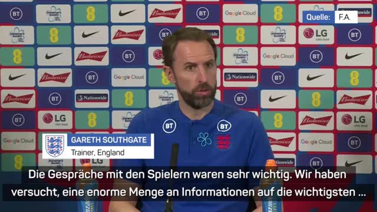 Southgate zu Katar: "Sind bei Auslosung nicht dabei"