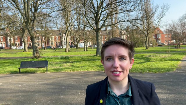 Green party launch their local election campaign as Co-leader Carla Denyer visits South Tyneside