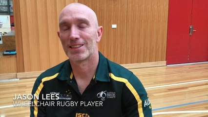 Jason Lees, wheelchair rugby player for Active April launch