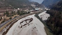 Il Piave è irriconoscibile per la siccità. Le immagini dal drone