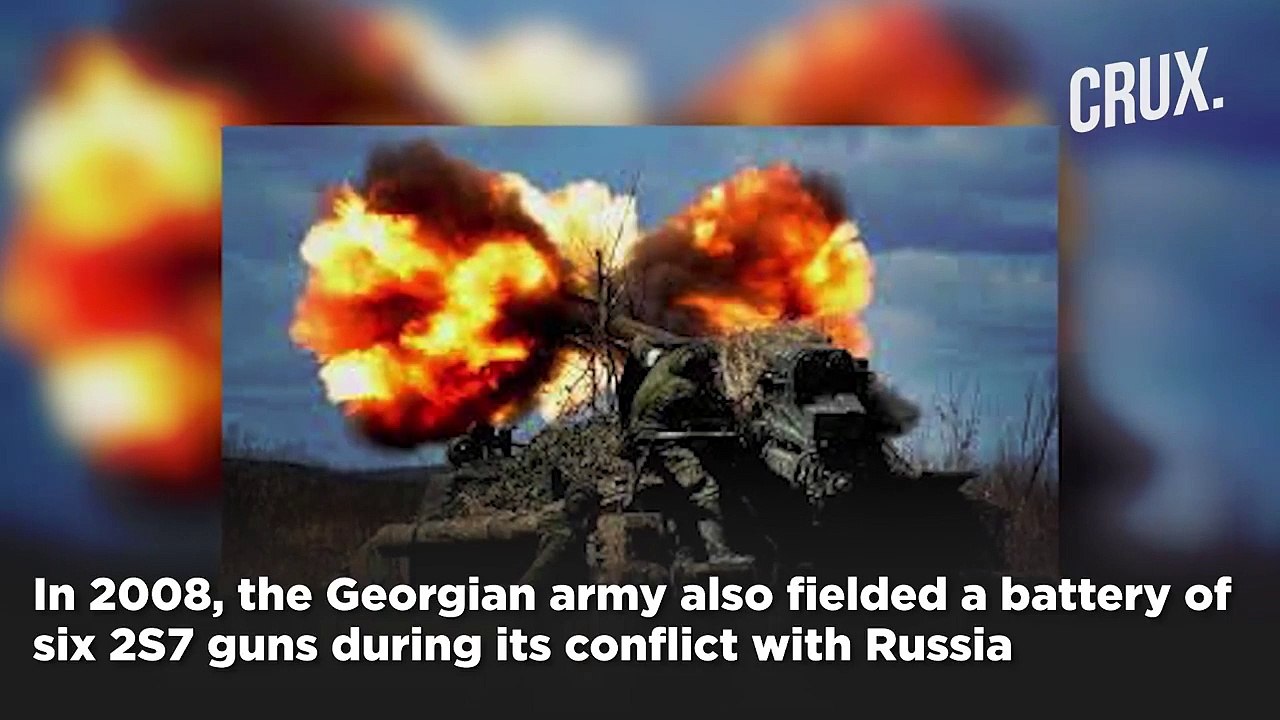 Putin's Russia Unleashes Havoc In Ukraine With  Wold's Most Powerful 2S7M Malka  Artillery Guns