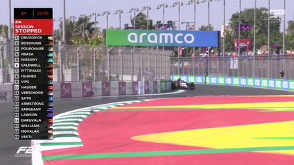 Formule2 2022 Jeddah Practice Bolukbasi Pourchaire Big Crashes