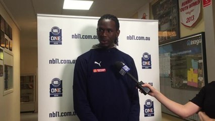 Jerry Evans Jr speaks after round 3 of the NBL1