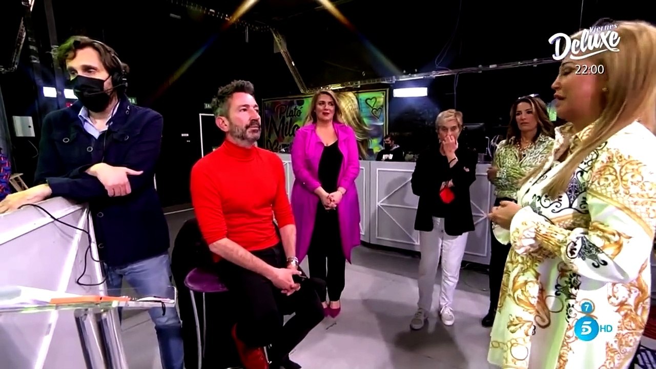 Belén Esteban despide a Alberto Díaz, David Valldeperas y Carlota Corredera de 'Sálvame'