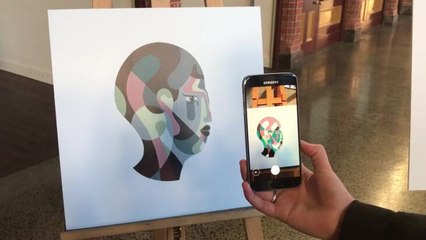 Augmented reality art at the Ballarat Winter Festival
