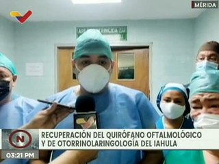 Gobernación del edo. Mérida recupera quirófano oftalmológico y de otorrinolaringología del IAHULA