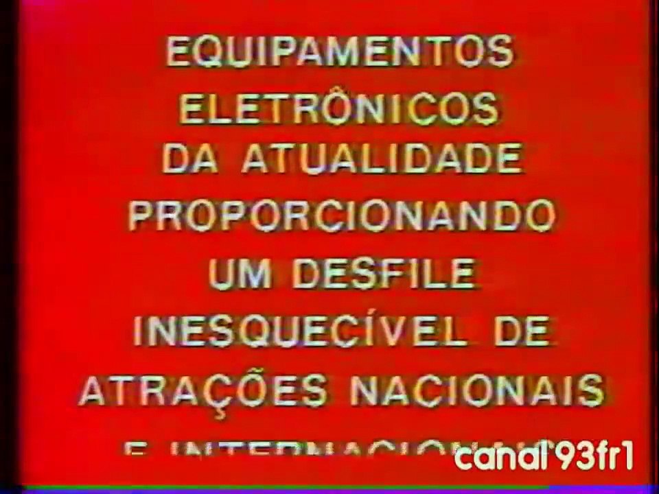 Inauguração Rede Manchete 05/06/1983  Parte 1