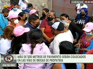 Gobierno de Caracas colocará más de 500 metros cúbicos de concreto en las vías de Propatria