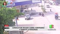 Jaén: conductor imprudente arrolló a 6 personas tras invadir carril contrario
