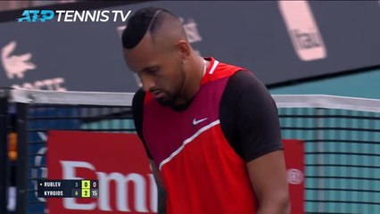 Kyrgios shows undoubted talent to dismantle Rublev