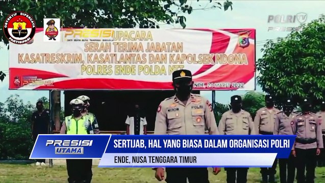 Upacara Serah Terima Jabatan Kasat Lantas, Kasat Reskrim Dan Kapolsek Ndona Polres Ende