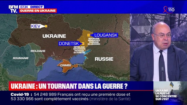 Guerre en Ukraine: pour Christian Makarian, l'annonce russe de se concentrer sur le Donbass peut être une manoeuvre pour entamer des négociations