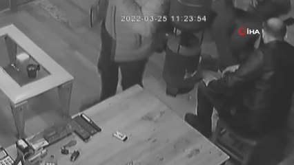 Sobayı yakmak isterken kendi yanıyordu... O anlar kamerada