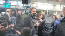Marmaray’da maske tartışması