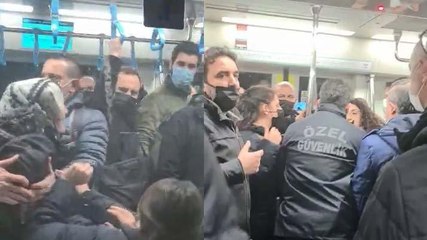 Marmaray’da maske tartışması