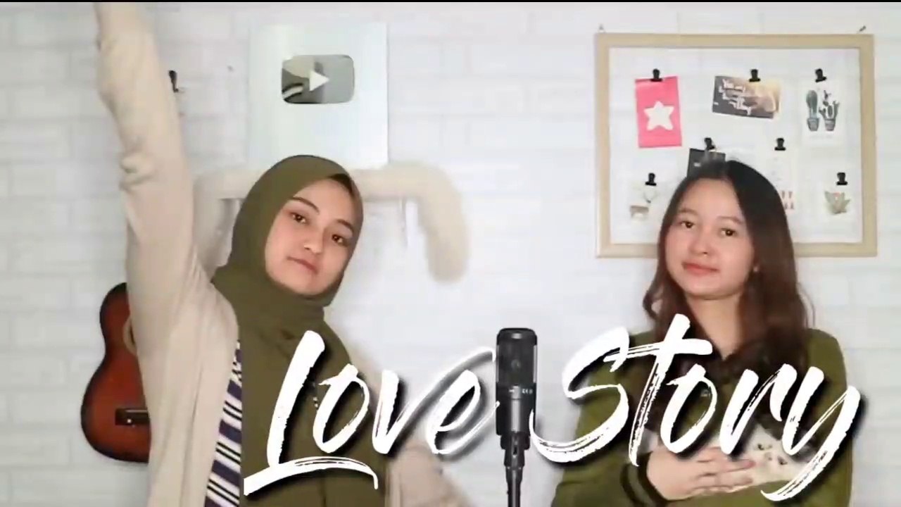 LOVE STORY - Taylor Swift Cover By Eltasya Natasha ft Indah Aqila