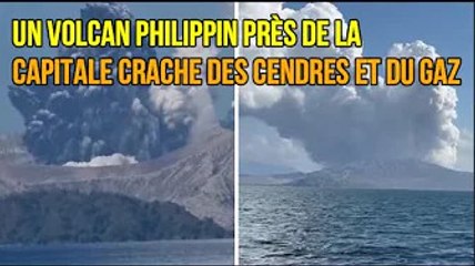 Un volcan philippin près de la capitale crache des cendres et du gaz