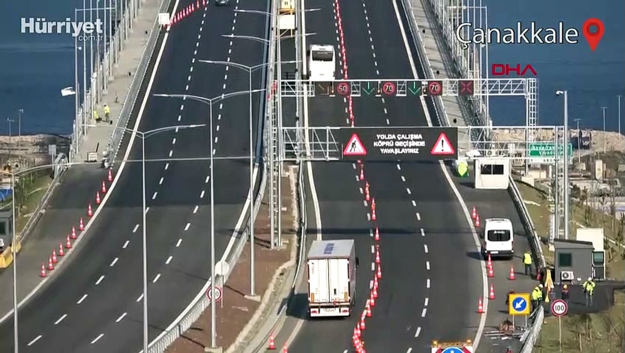 1915 Çanakkale Köprüsü'nden ücretli geçişler başladı