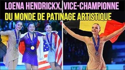 Loena Hendrickx, vice championne du monde de patinage artistique