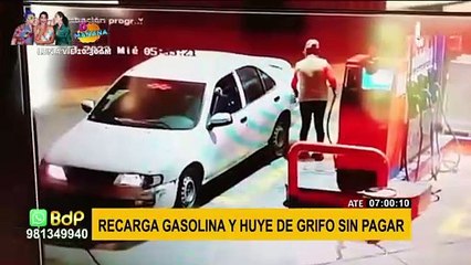 Ate: conductor de vehículo huye de grifo sin pagar por combustible