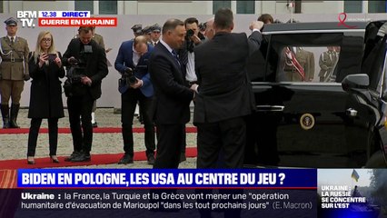Guerre en Ukraine: le président des États-Unis Joe Biden rencontre son homologue polonais