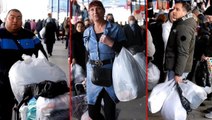 Edirne'de alışveriş çılgınlığı! Bulgar ve Yunan turistler aldıklarını güçlükle taşıdı