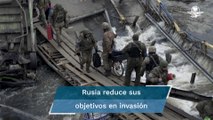 Rusia reduce sus objetivos en invasión; se centrará en el este de Ucrania