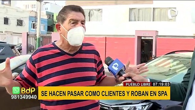 Robo en spa: pareja se hace pasar como cliente y se lleva celulares, carteras y billeteras